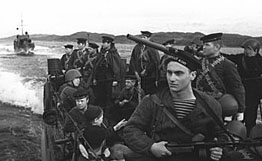 Великая Отечественная война 1941-1945 гг. Моряки-десантники Северного флота на пути к вражеским берегам